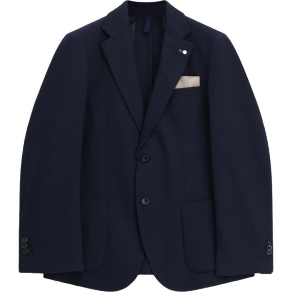 Giacca soprabito da uomo in blu scuro collo con revers monopetto Imperial
