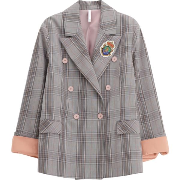 blazer Imperial grigio con stampe