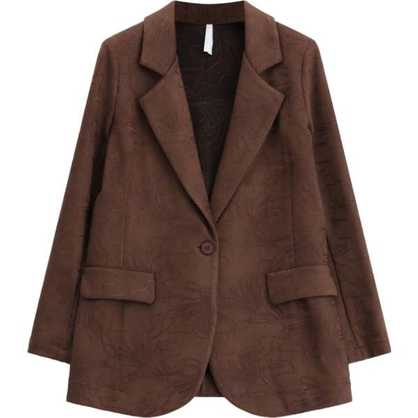 blazer Imperial marrone con stampe