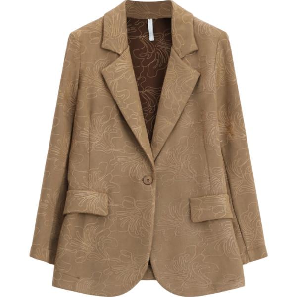 blazer Imperial marrone con stampe
