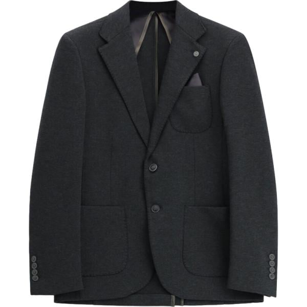 Giacca soprabito da uomo in nero pece monopetto Imperial