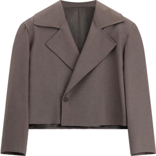Giacca soprabito da uomo in marrone scuro collo con revers monopetto Imperial