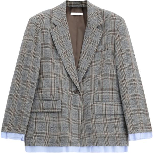 Giacca da donna in grigio scuro con stampe Imperial