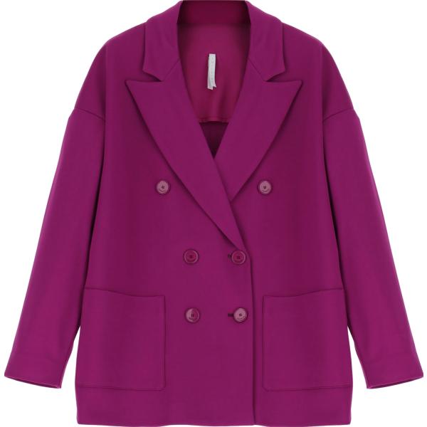 blazer Imperial viola tinta unita