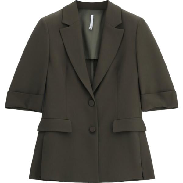 Giacca da donna in grigio scuro monopetto Imperial