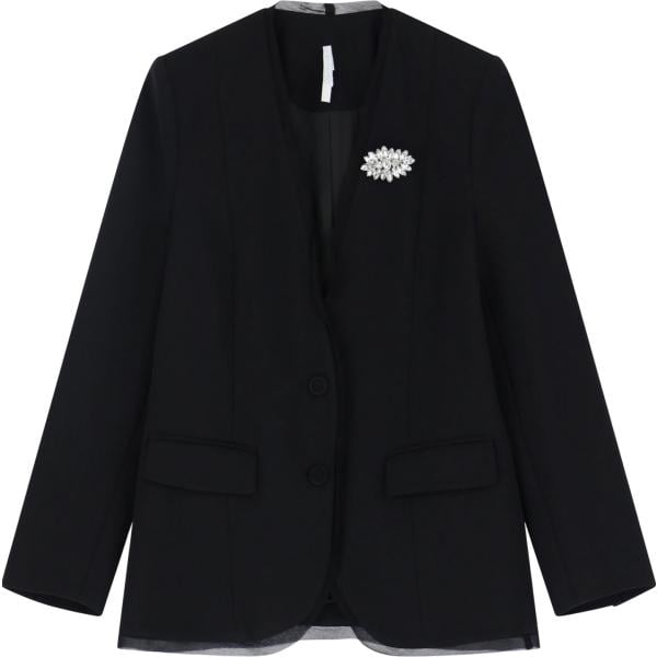 blazer Imperial nero tinta unita