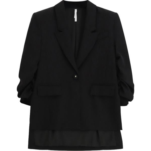 Giacca da donna in nero pece monopetto Imperial