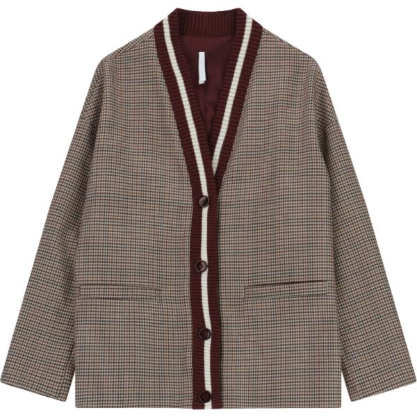 blazer Imperial marrone a quadri