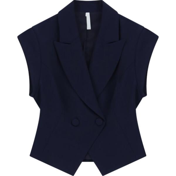 gilet Imperial blu tinta unita