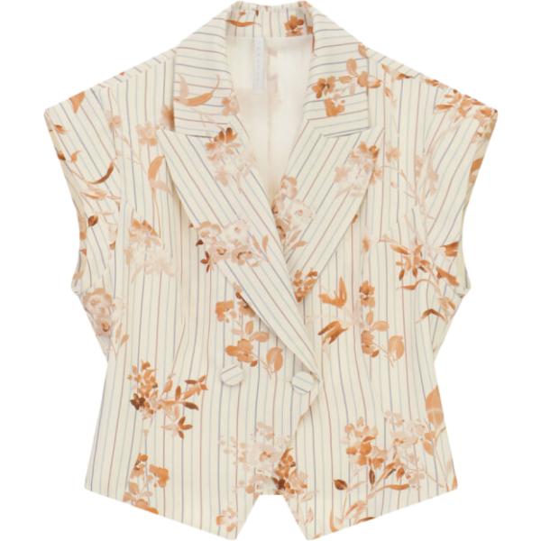 gilet Imperial bianco a fiori