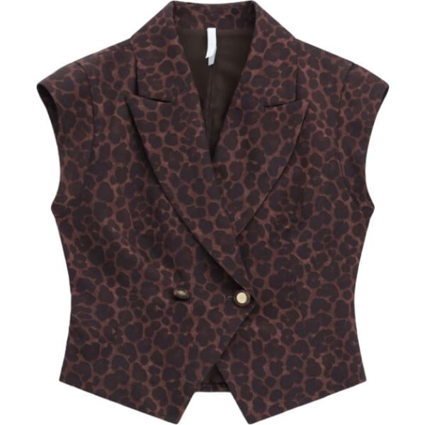 gilet Imperial marrone animalier