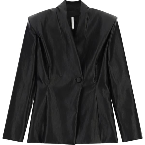 Giacca da donna in nero pece monopetto Imperial