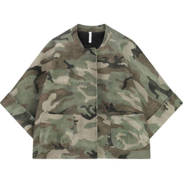 Giacca da donna in beige sabbia military monopetto Imperial Imperial