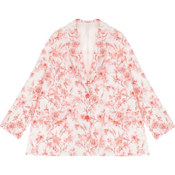 blazer Imperial bianco a fiori
