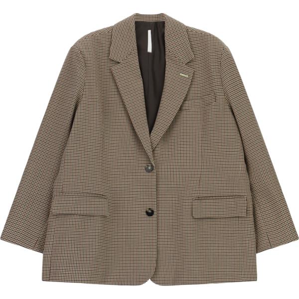 Giacca da donna in verde oliva con stampe monopetto con bottoni Imperial
