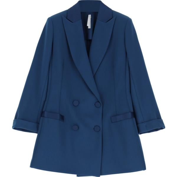 blazer Imperial blu tinta unita