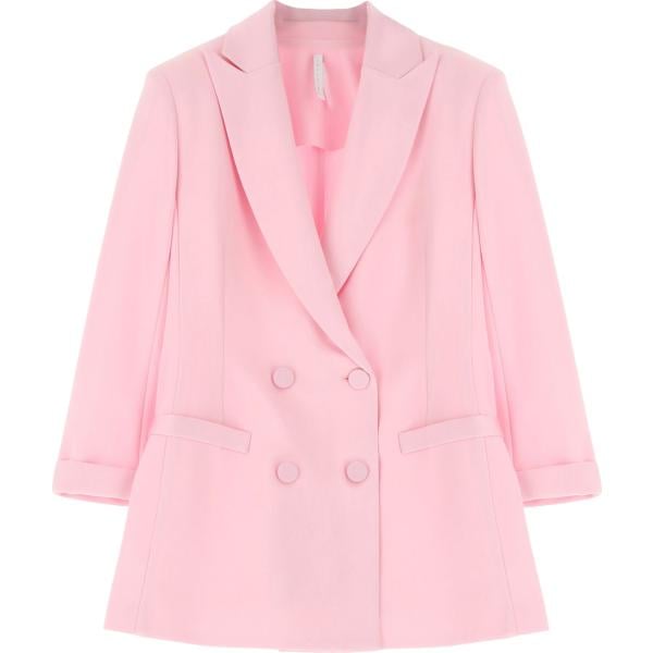 blazer Imperial rosa tinta unita