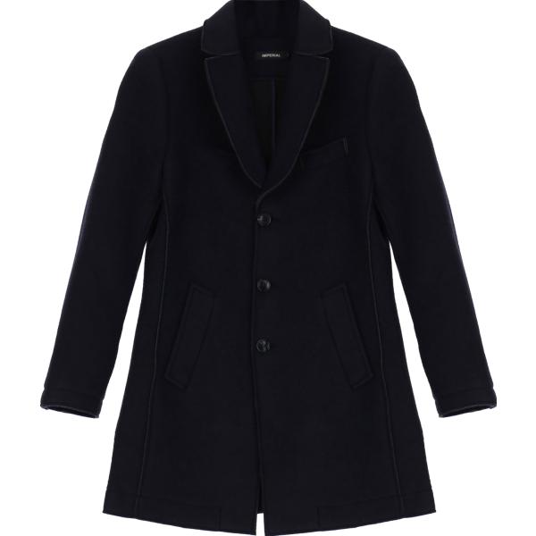 cappotti Imperial nero tinta unita