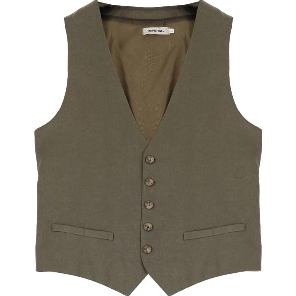gilet Imperial verde tinta unita