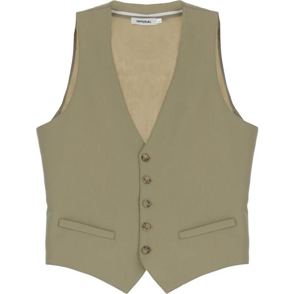 gilet Imperial verde tinta unita
