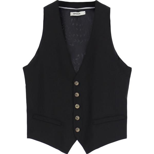 gilet Imperial nero tinta unita