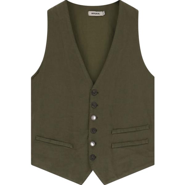 gilet Imperial verde tinta unita