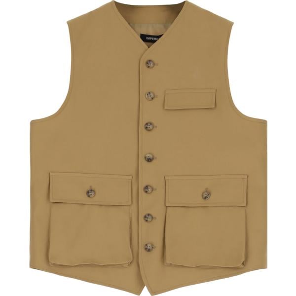 gilet Imperial marrone tinta unita