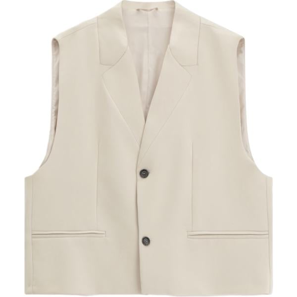 gilet Imperial bianco tinta unita