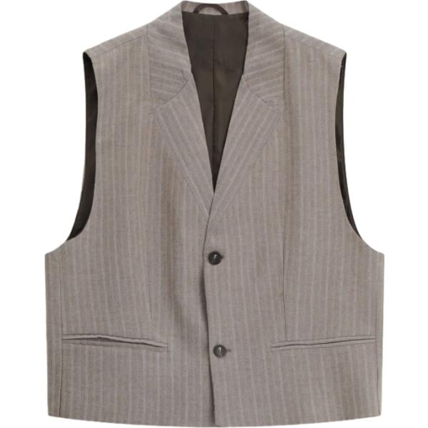 gilet Imperial grigio a righe