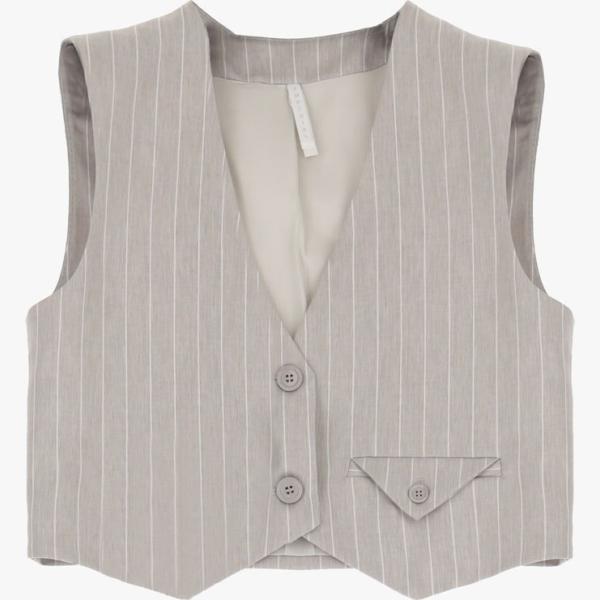 gilet Imperial grigio a righe