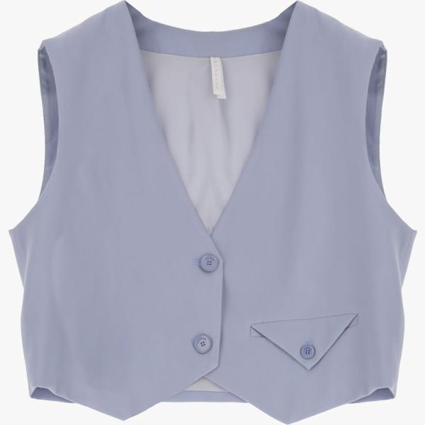 gilet Imperial grigio tinta unita