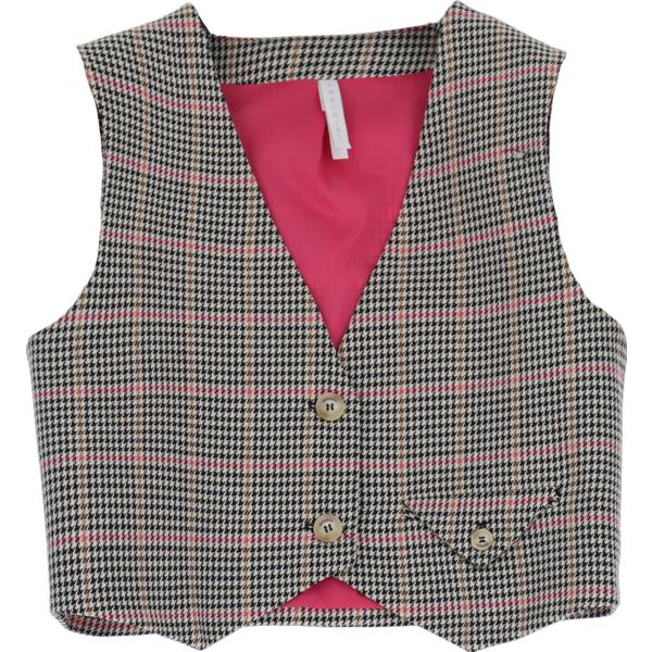 gilet Imperial grigio pied de poule