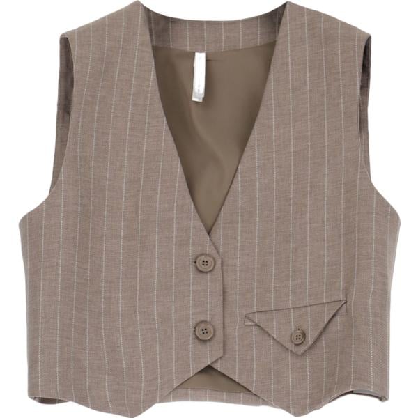 gilet Imperial marrone a righe