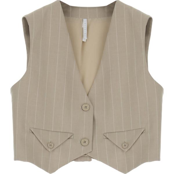 gilet Imperial marrone a righe
