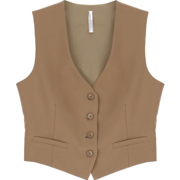 gilet Imperial marrone tinta unita