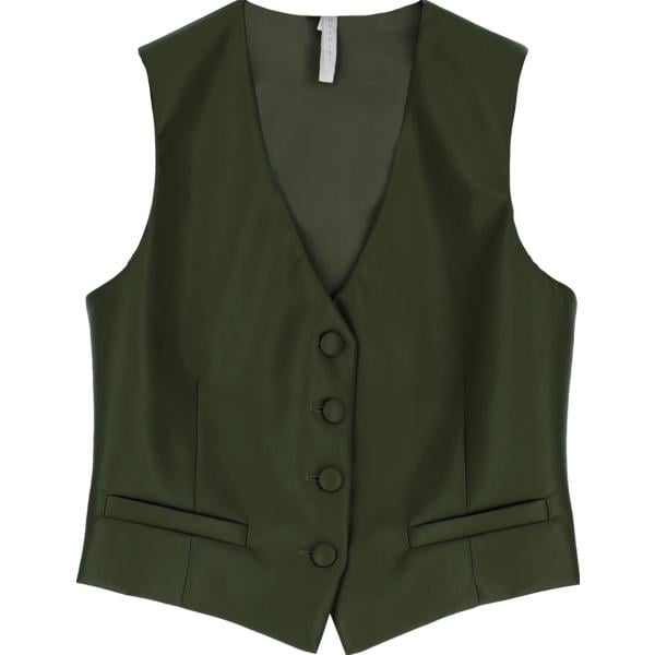 gilet Imperial verde tinta unita