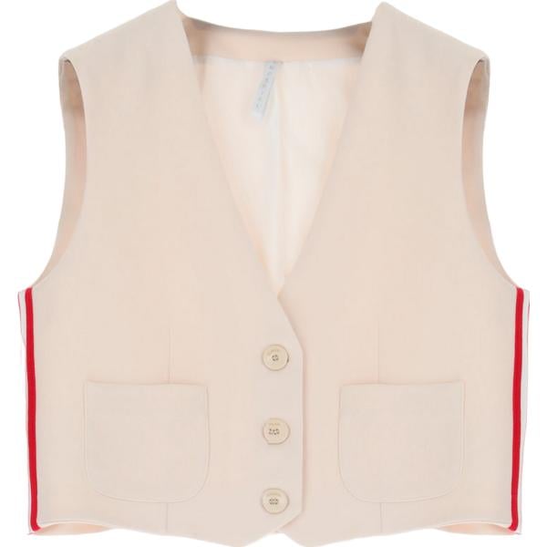 gilet Imperial bianco a righe