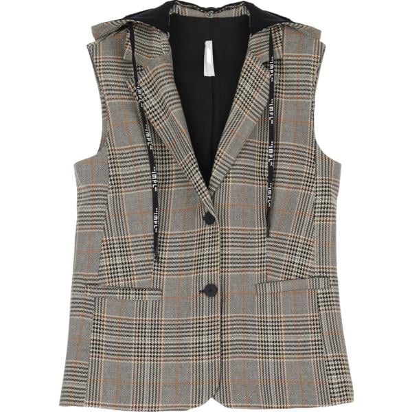 gilet Imperial grigio a quadri