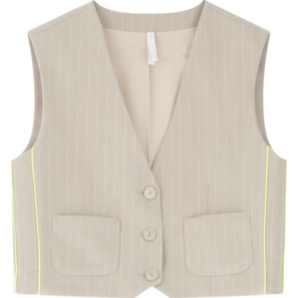 gilet Imperial grigio a righe