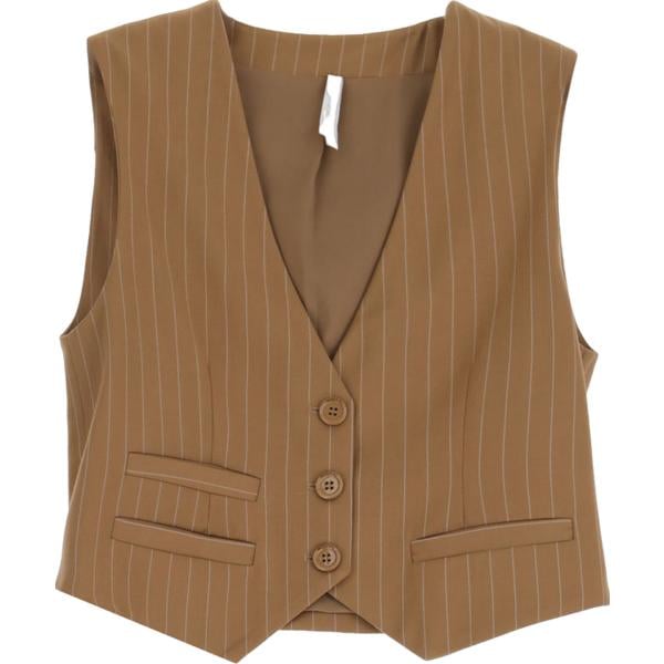 gilet Imperial marrone a righe