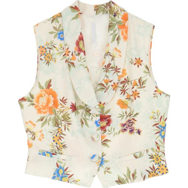 gilet Imperial bianco a fiori