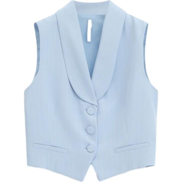 gilet Imperial blu a righe