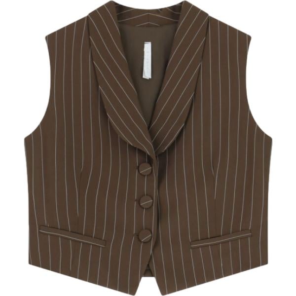 gilet Imperial marrone a righe