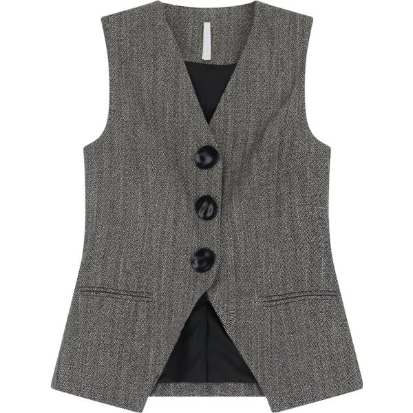 gilet Imperial grigio con stampe
