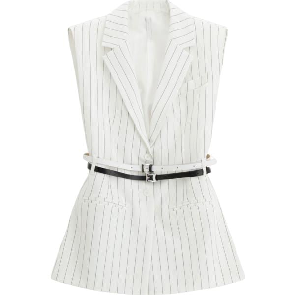 gilet Imperial bianco a righe
