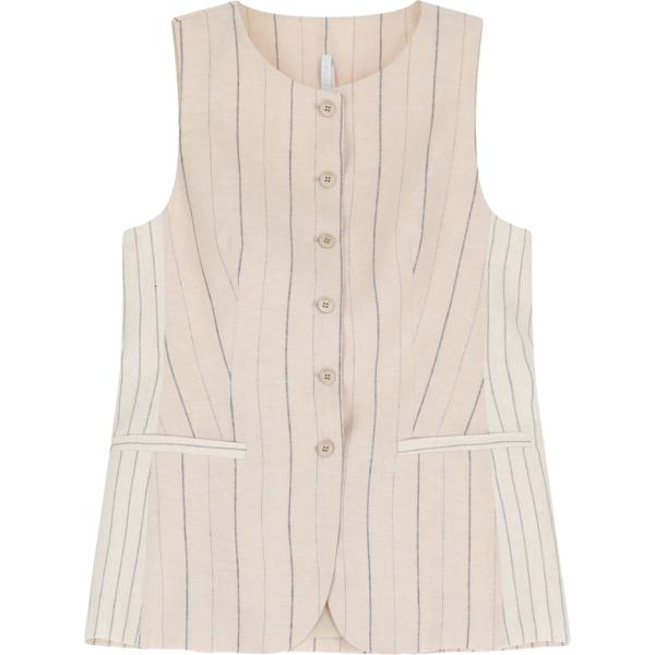 gilet Imperial bianco a righe