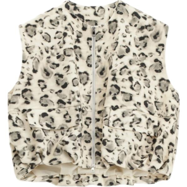 gilet Imperial bianco animalier