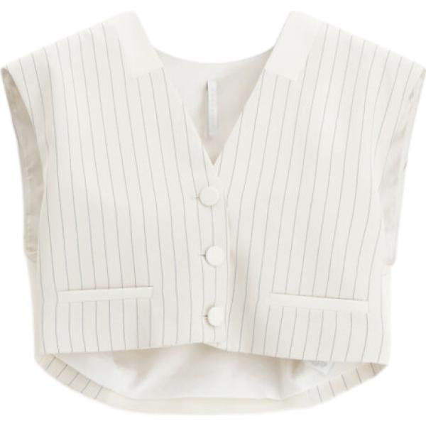 gilet Imperial bianco a righe