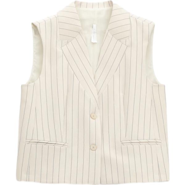 gilet Imperial bianco a righe