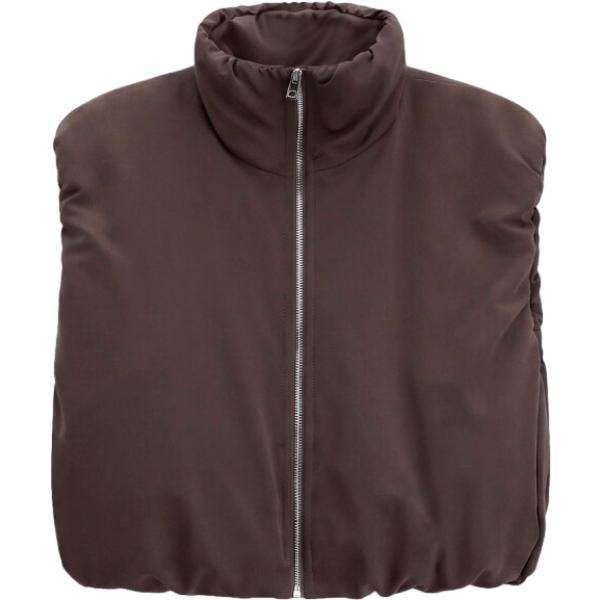 Piumino da donna collo alto senza maniche con zip Imperial